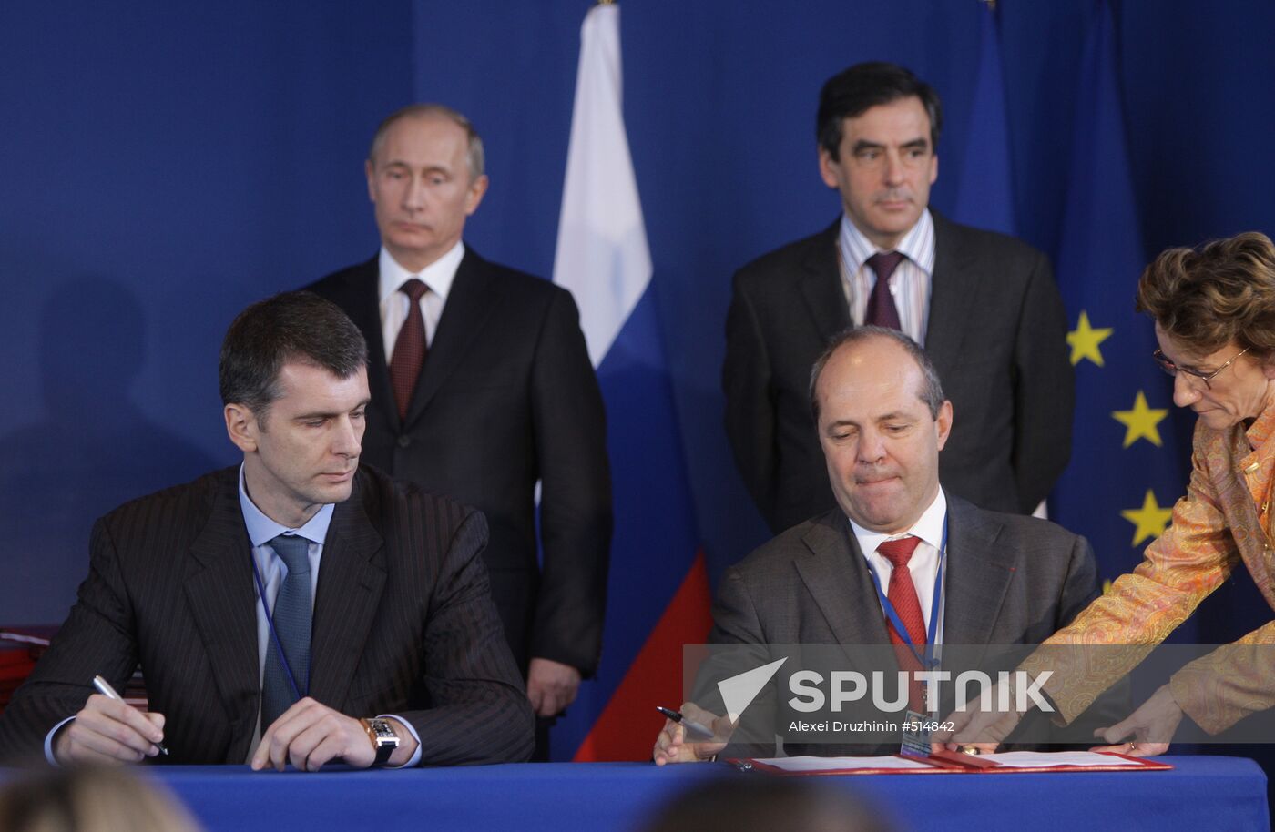 Russian Prime Minister Vladimir Putin pays visit to Paris