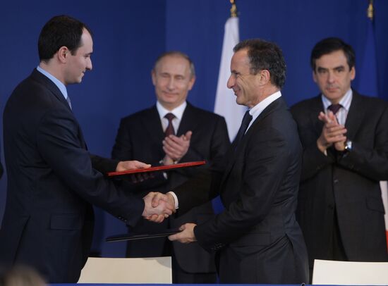 Russian Prime Minister Vladimir Putin pays visit to Paris