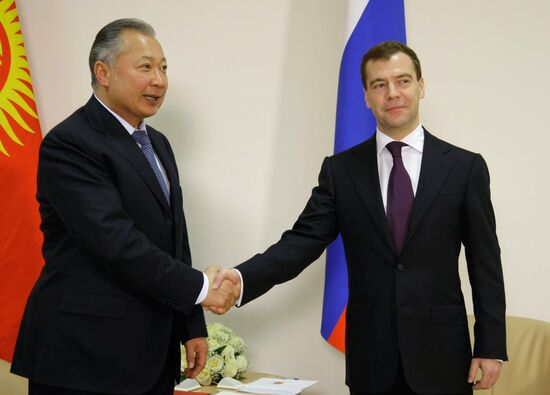 Russian and Kyrgyz presidents meet in Minsk