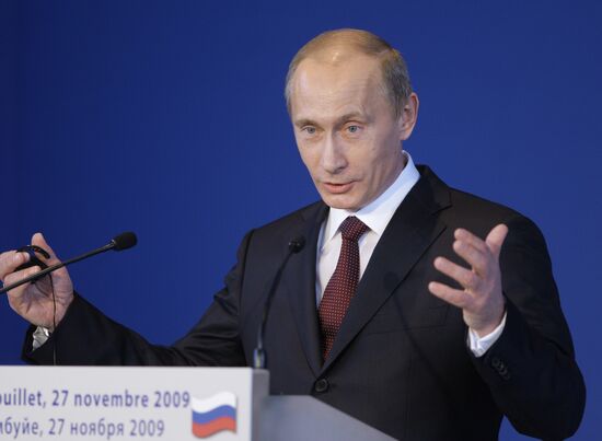 Prime Minister Vladimir Putin visits Paris