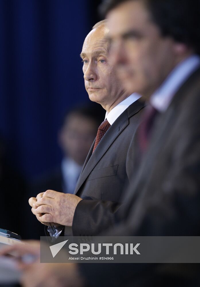 Prime Minister Vladimir Putin visits Paris