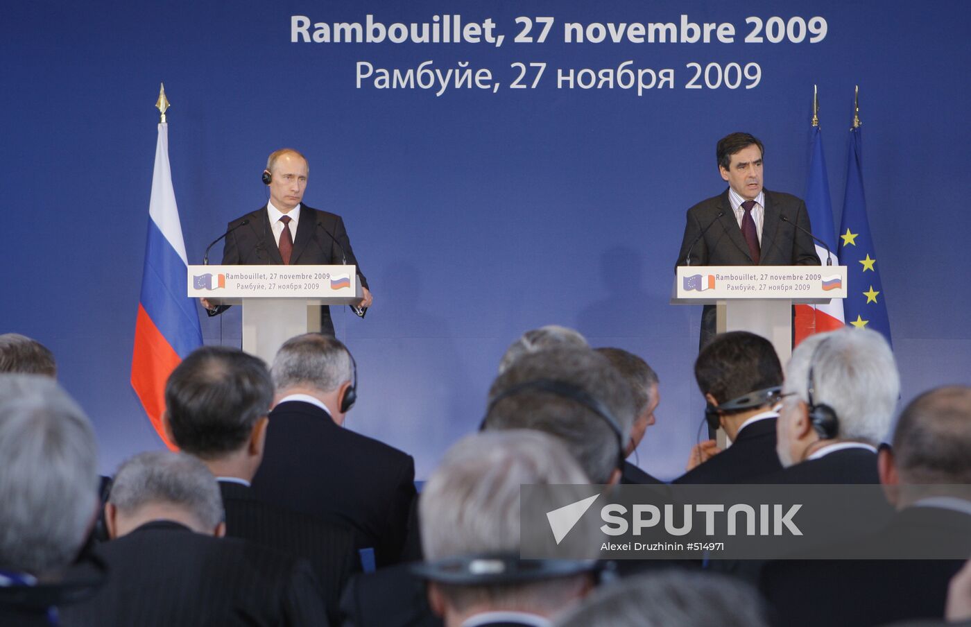 Prime Minister Vladimir Putin visits Paris