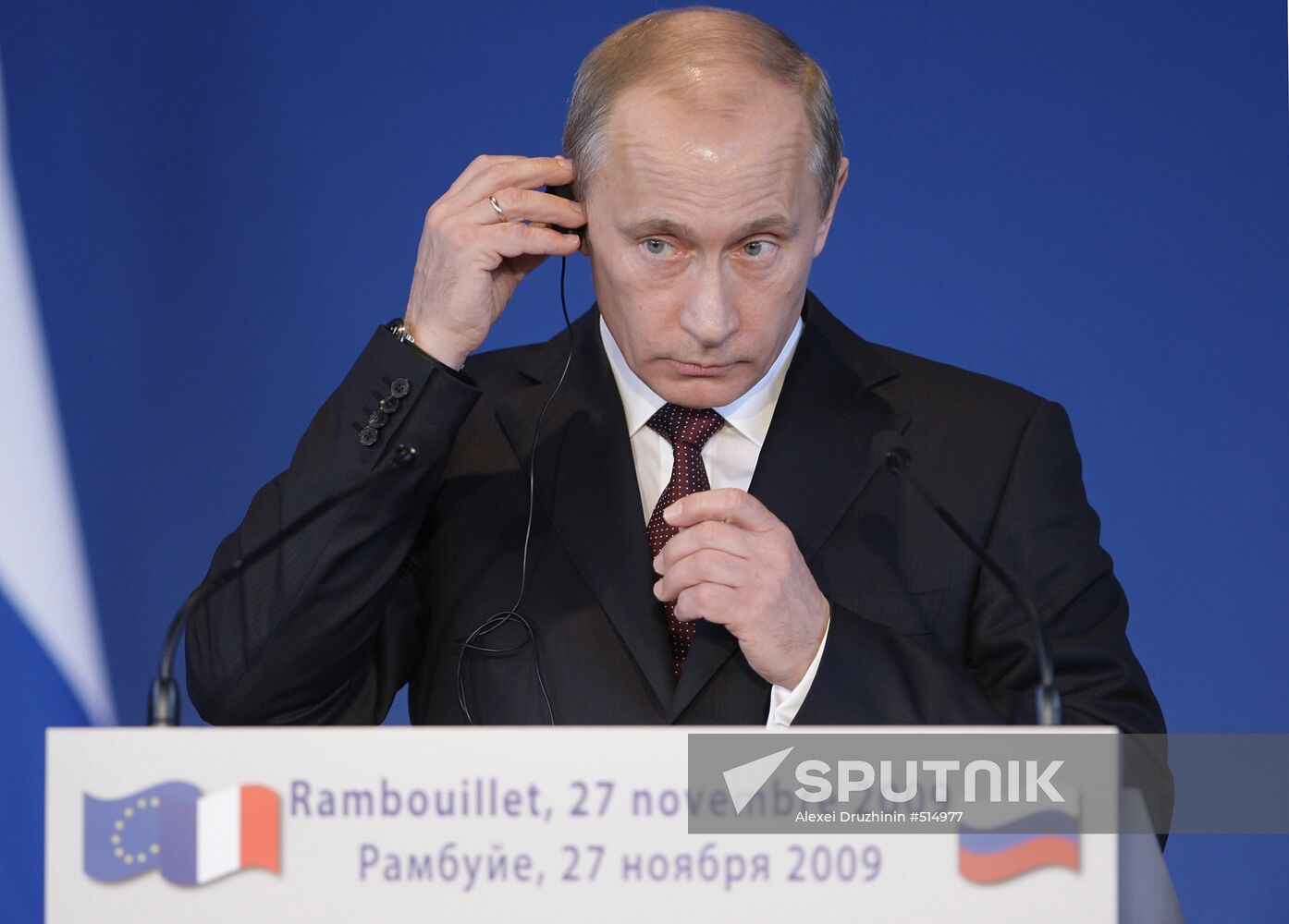 Prime Minister Vladimir Putin visits Paris