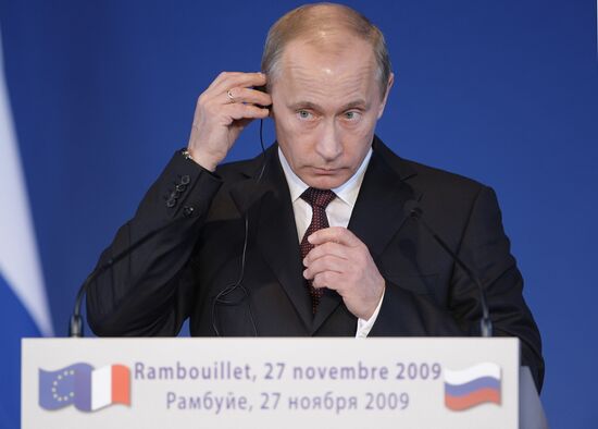 Prime Minister Vladimir Putin visits Paris
