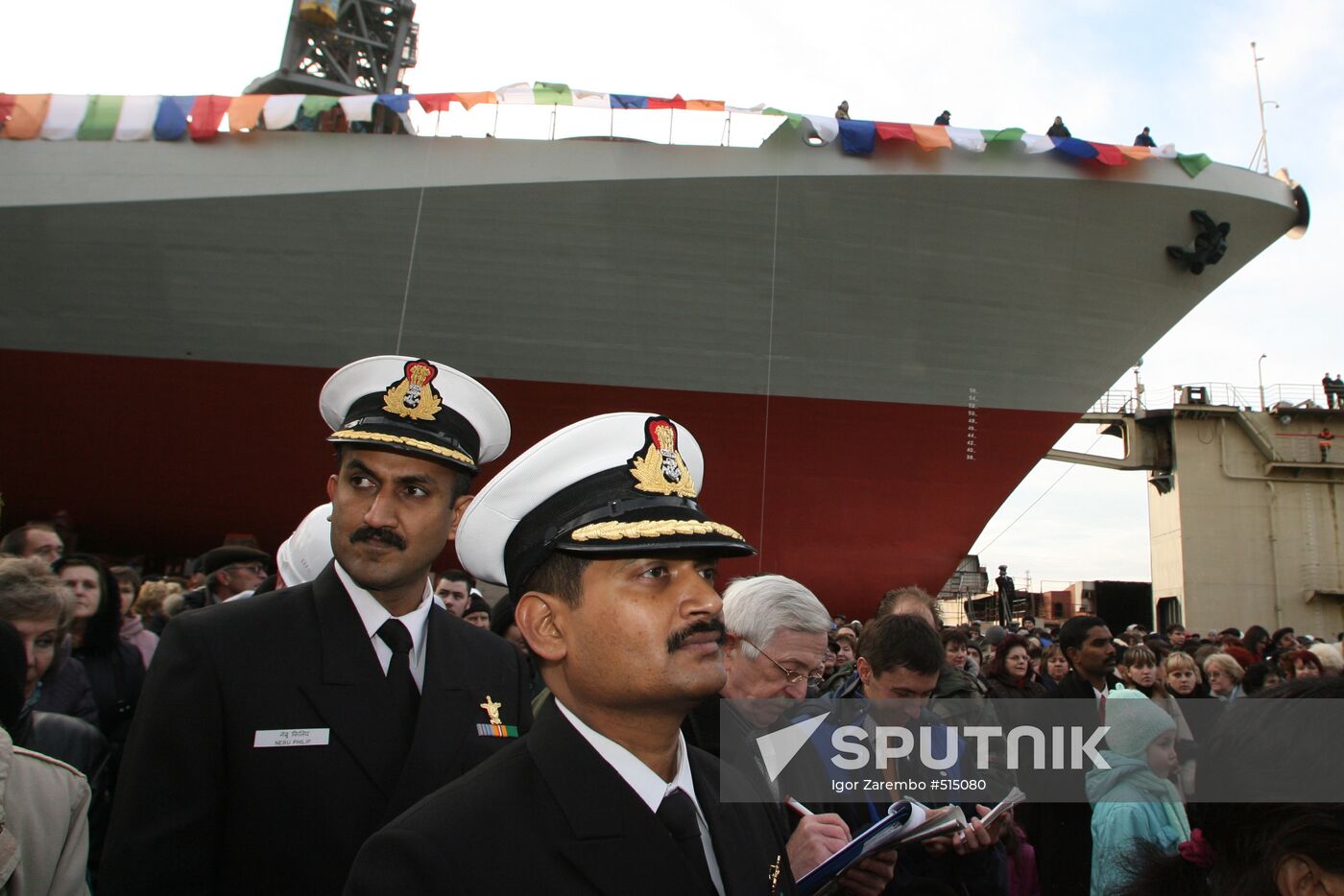Ceremony to launch frigate Teg (Saber) in Kaliningrad