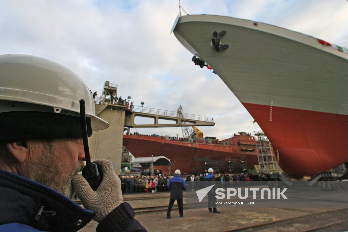 Ceremony to launch frigate Teg (Saber) in Kaliningrad