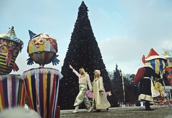 New Year celebration in Sokolniki park