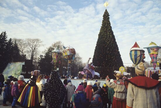 New Year's performance in Sokolniki park