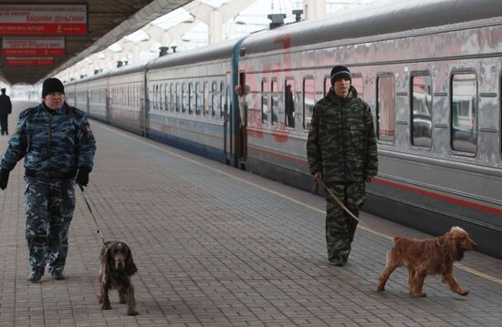 Moscow's Leningradsky railroad terminal