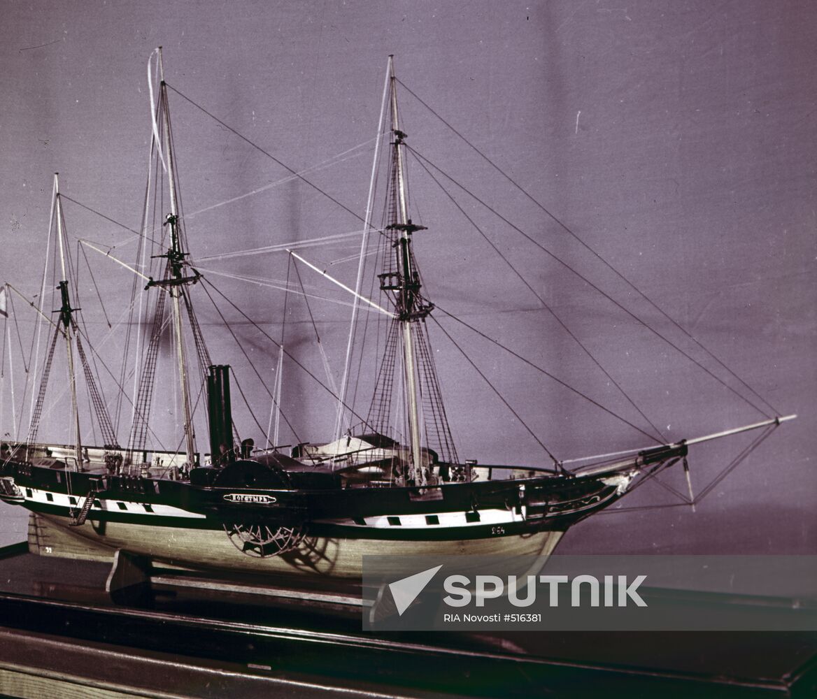 Model of Bogatyr 28-gun steam frigate