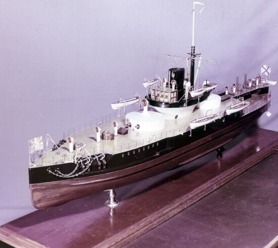 Model of Peter the Great armored boat