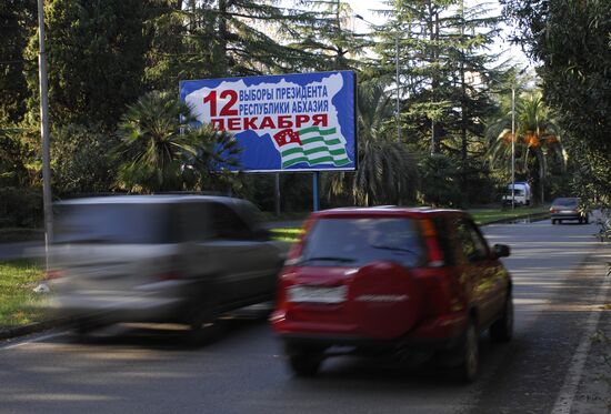 Presidential election campaign in Abkhazia