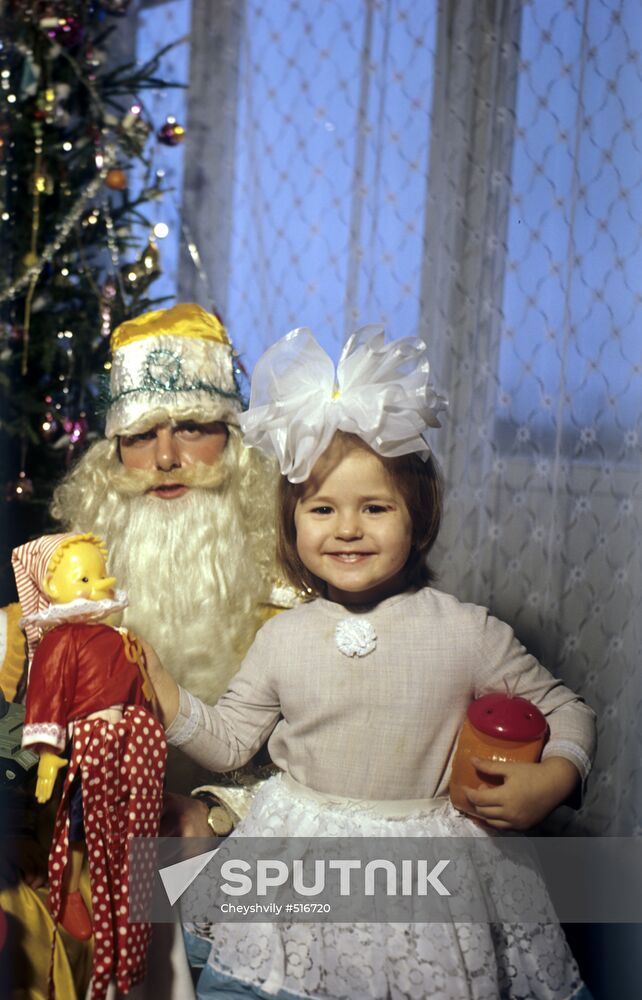 In company with Grandfather Frost