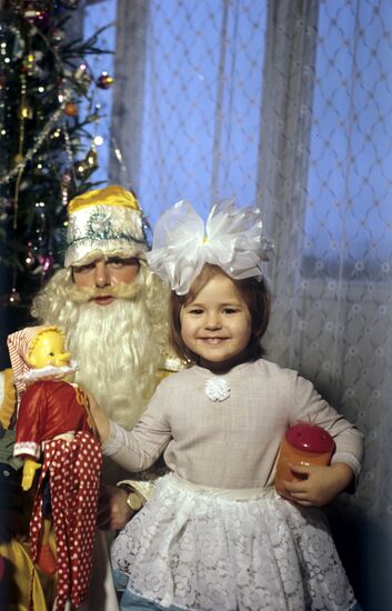 In company with Grandfather Frost