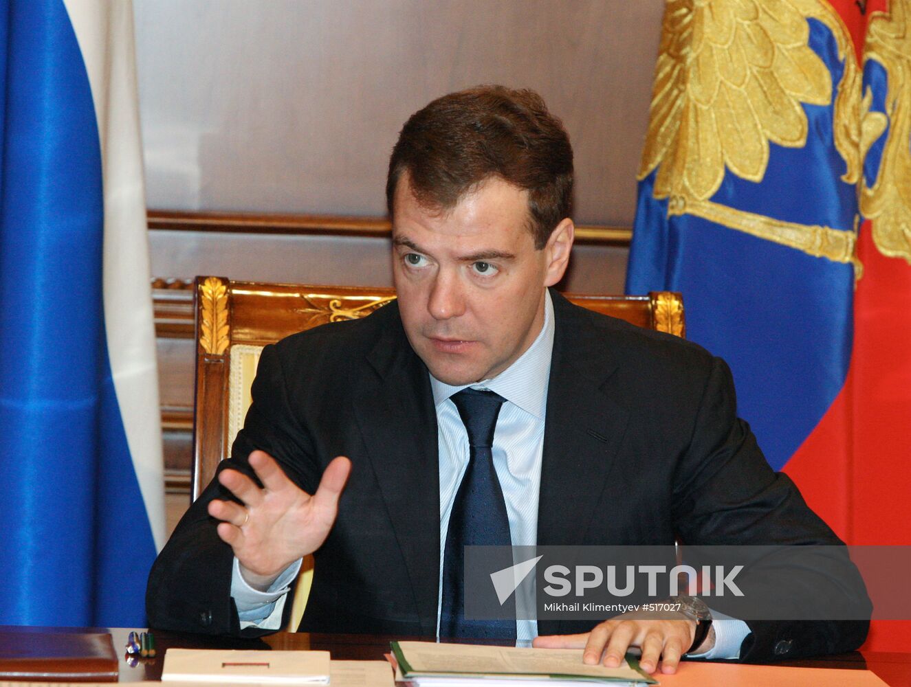 Dmitry Medvedev at work. November 30, 2009