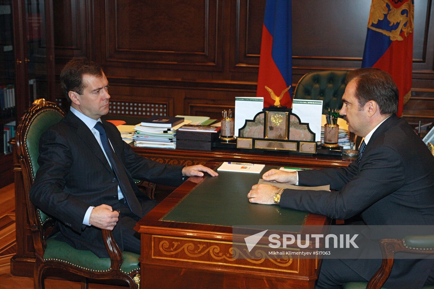 Dmitry Medvedev and Anton Drozdov