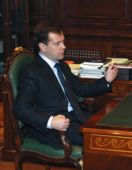 Dmitry Medvedev and Anton Drozdov