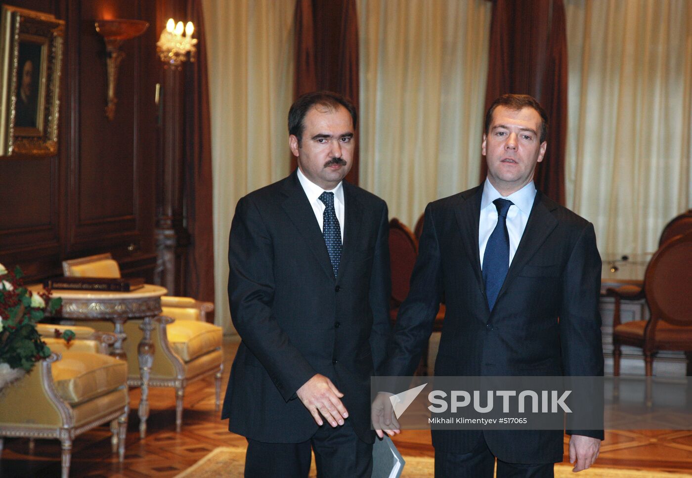 Dmitry Medvedev and Anton Drozdov