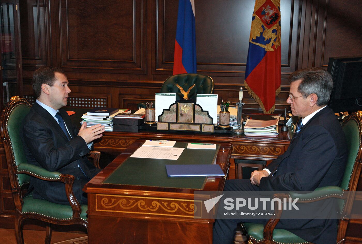 Dmitry Medvedev and Alexander Zhilkin