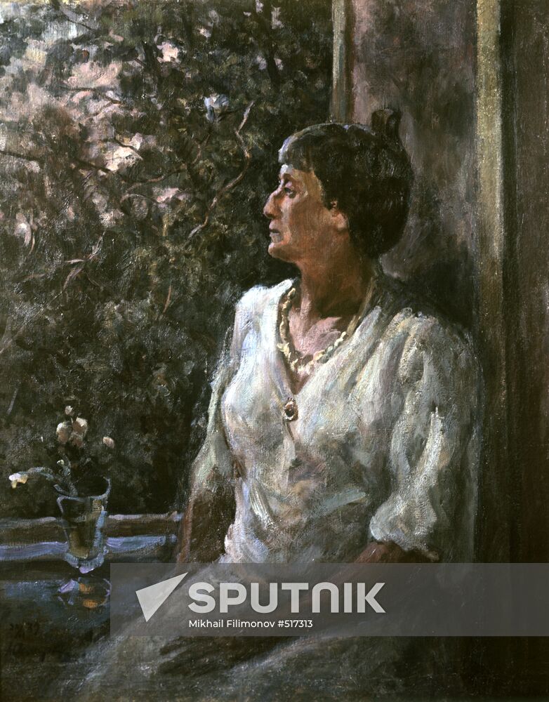 A portrait of Anna Akhmatova