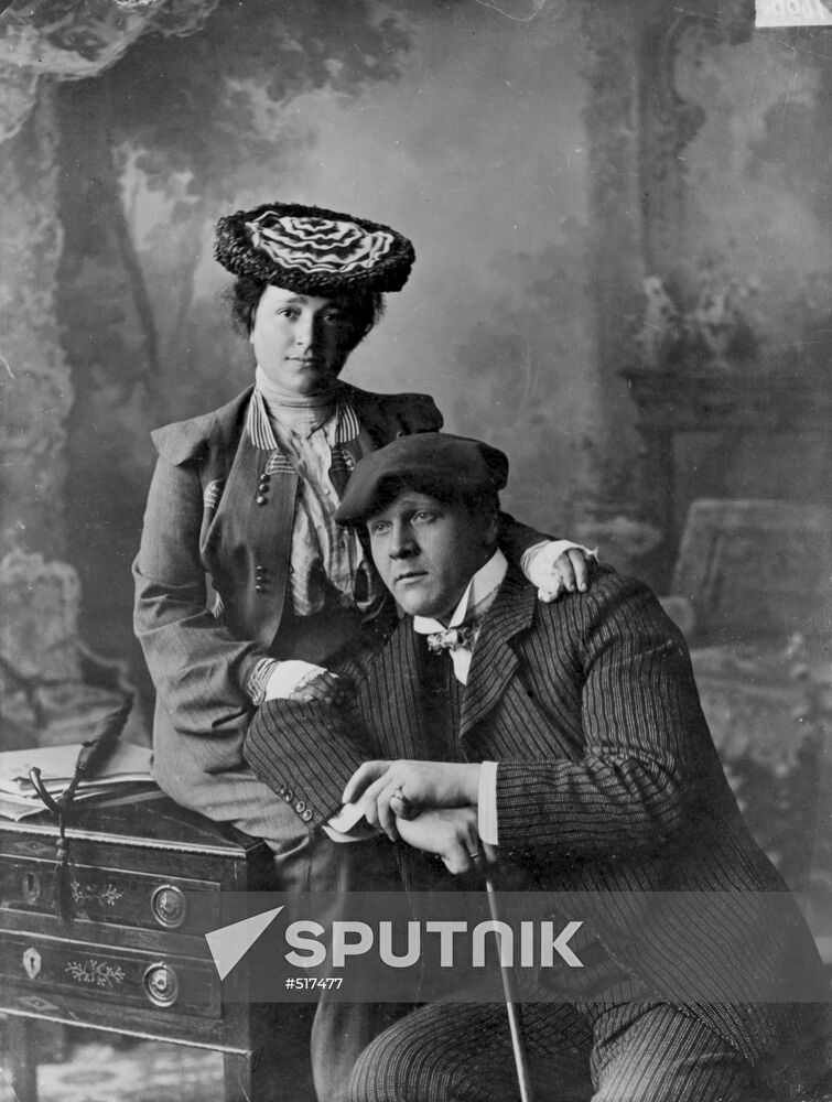 Fedor Chaliapin and his wife Iola Tornaghi