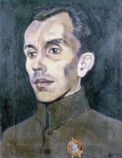 Portrait of Nikolai Ostrovsky by Heinrich Vogeler