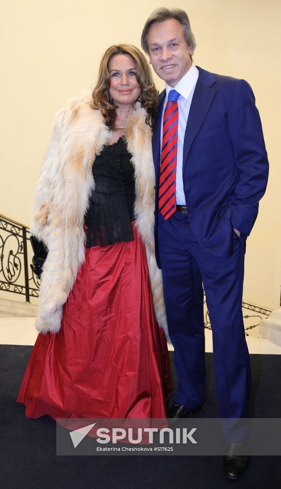 Alexei Pushkov and his wife