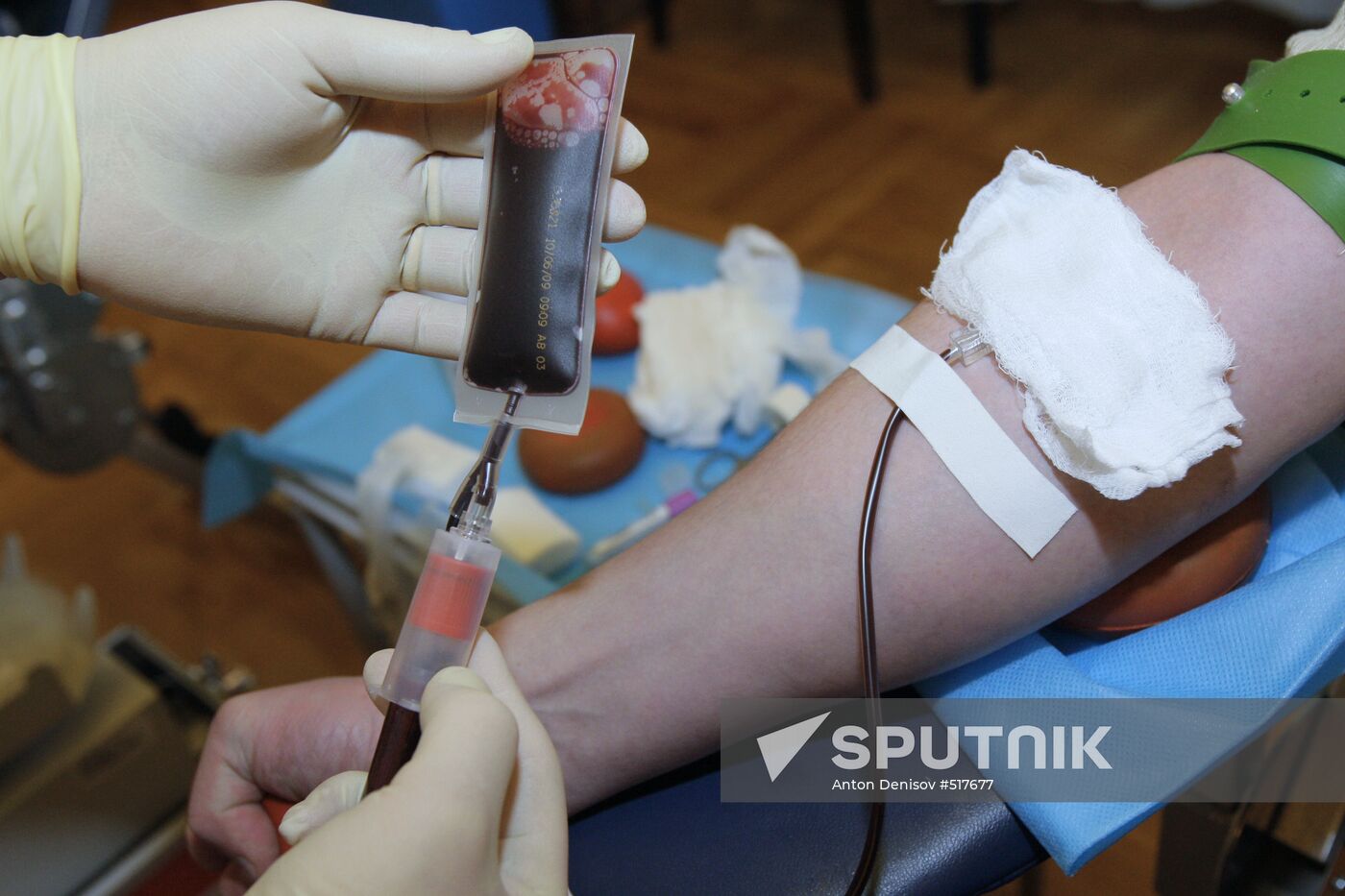 Drawing blood for infection test
