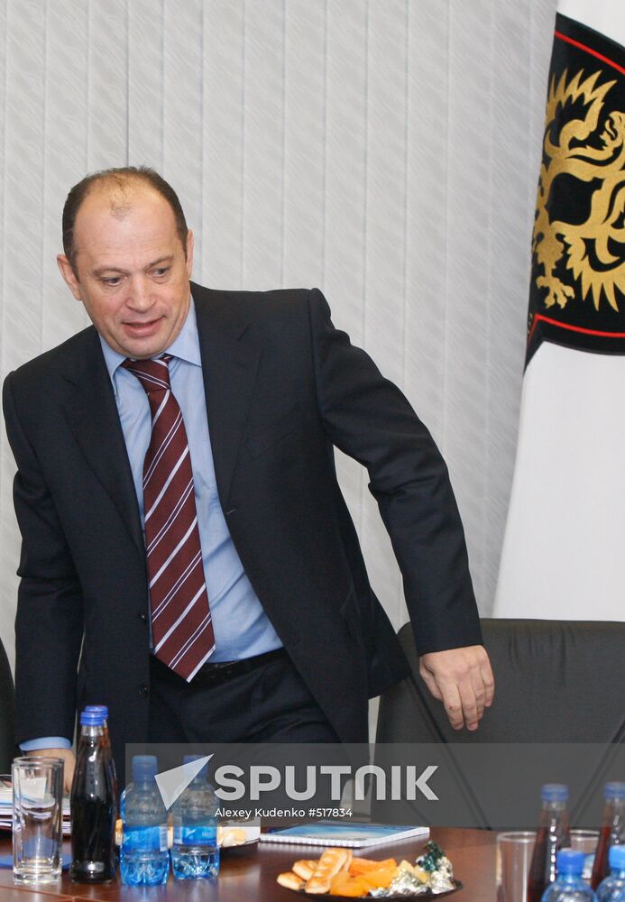 Russian Football Premier League President Sergei Pryadkin