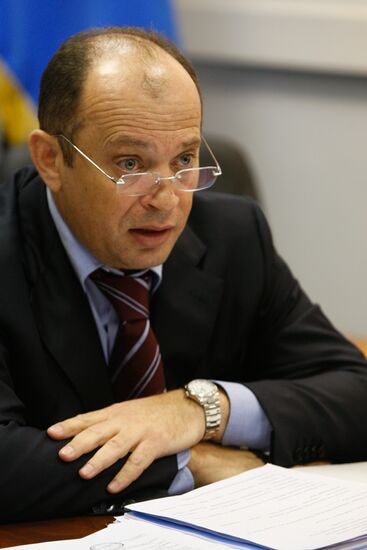 Russian Football Premier League President Sergei Pryadkin