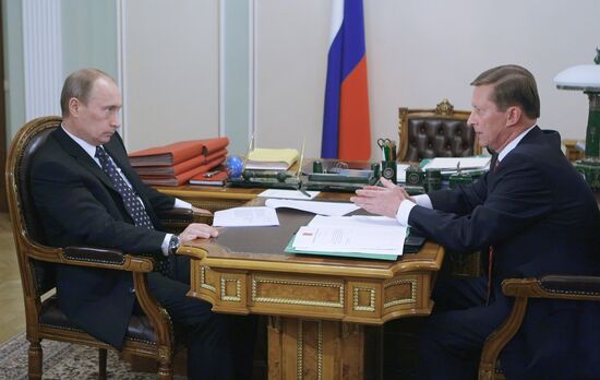 Vladimir Putin holds meeting with Sergei Ivanov