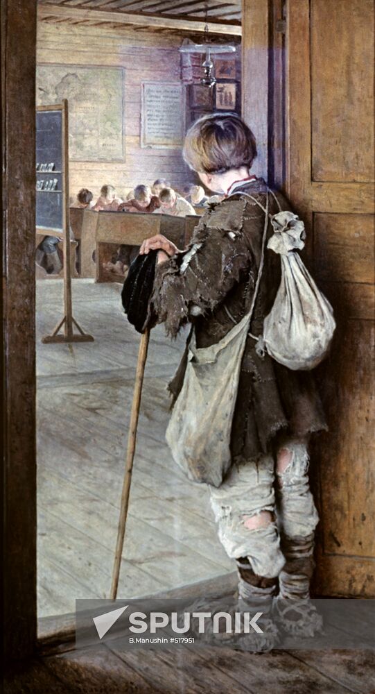 "At the School Doors"