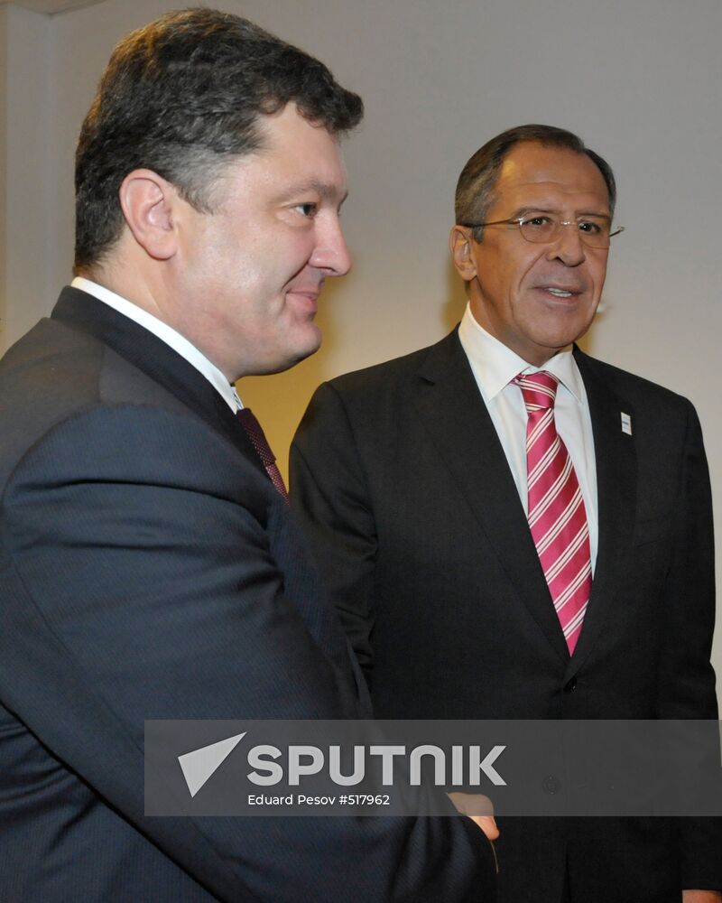Sergei Lavrov, Petro Poroshenko