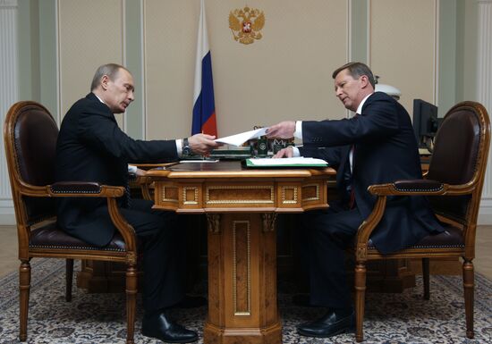 Vladimir Putin holds meeting with Sergei Ivanov