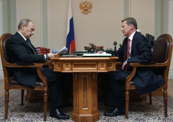 Vladimir Putin holds meeting with Sergei Ivanov