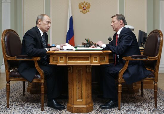 Vladimir Putin holds meeting with Sergei Ivanov
