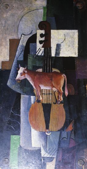Cow and Fiddle by K.Malevich