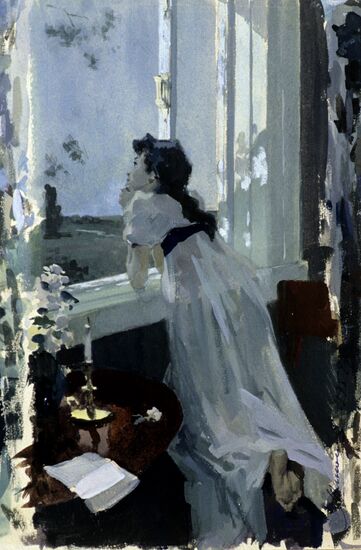 "Natasha in Otradnoye" illustration