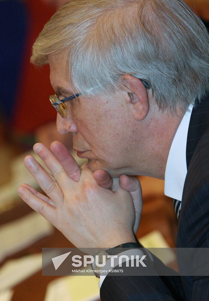 Russia's Central Bank chairman Sergei Ignatyev