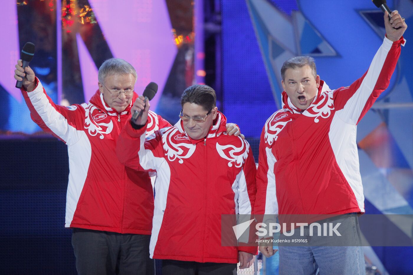 Vyacheslav Fetisov, Sergei Makarov and Vladislav Tretyak