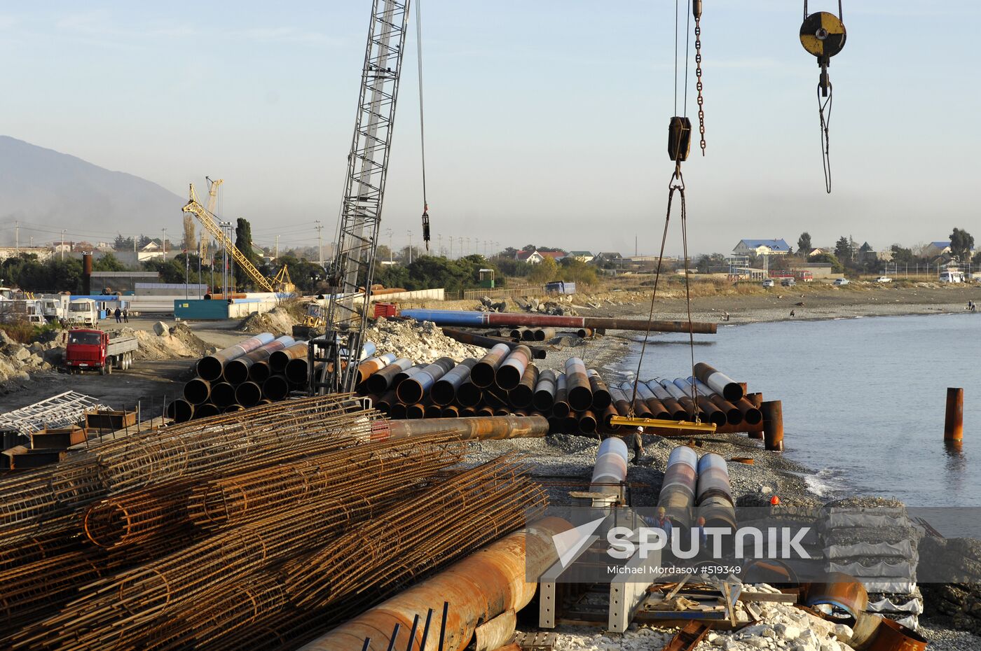 Mzymta Cargo Port under construction in Imereti Valley