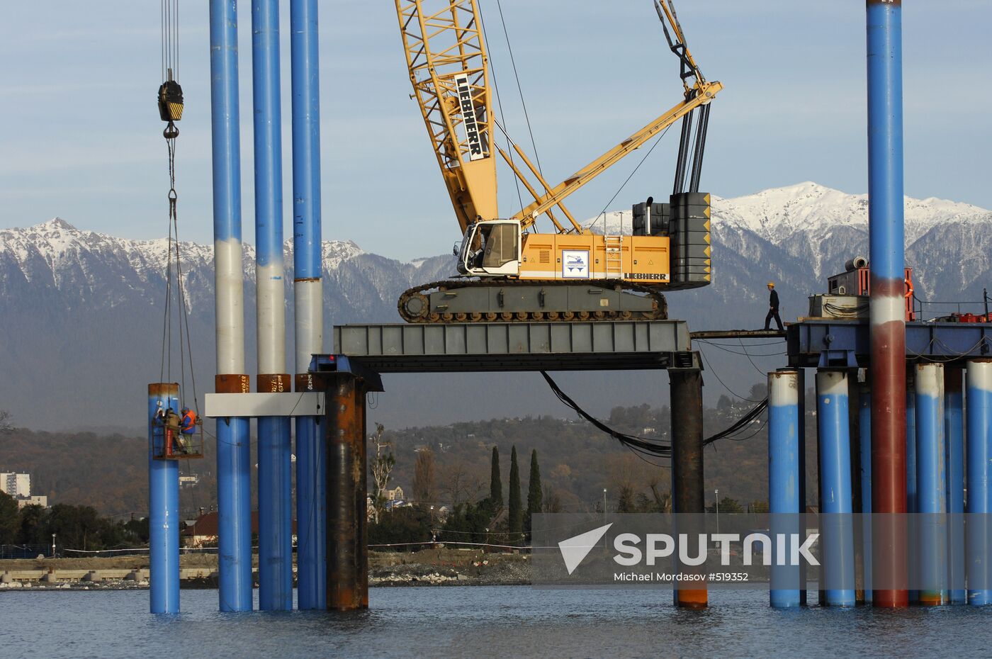 Mzymta Cargo Port under construction in Imereti Valley