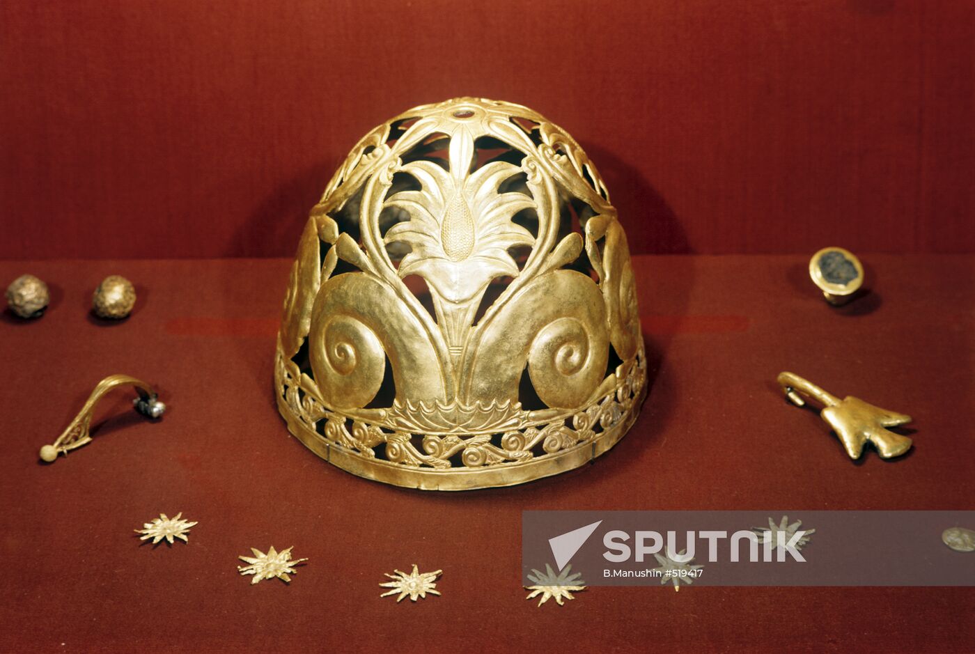 Golden headwear