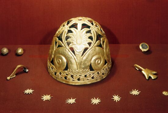 Golden headwear