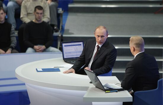 Televised live call-in show with Vladimir Putin