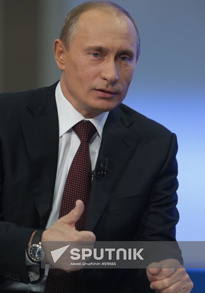 Televised live call-in show with Vladimir Putin