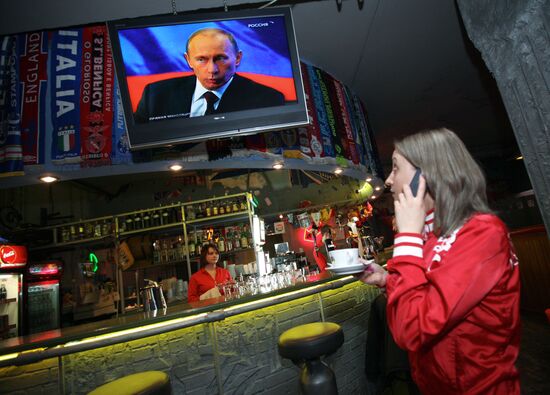 Televised live call-in show with Vladimir Putin