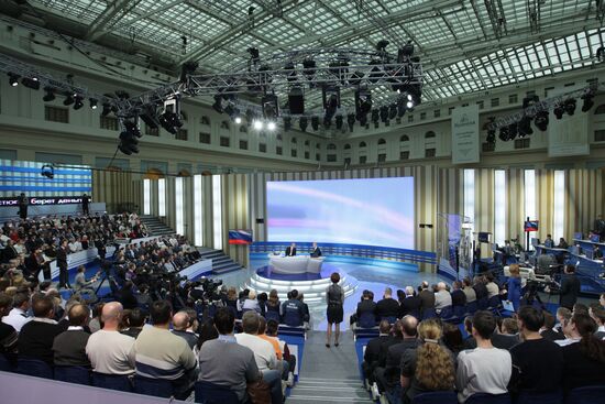 Televised live call-in show with Vladimir Putin