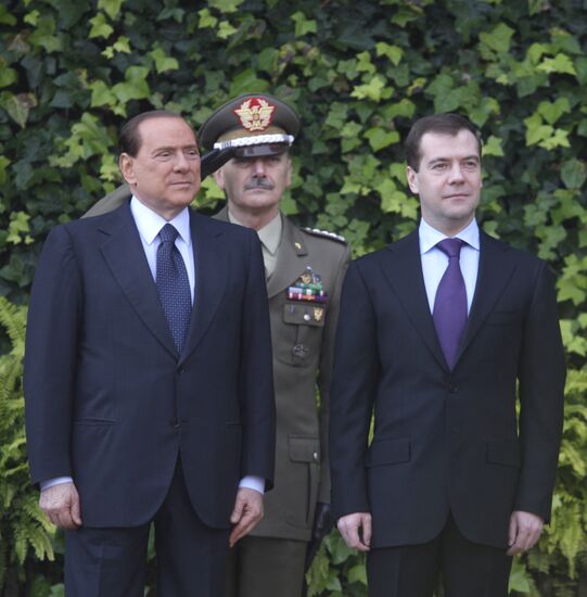 Dmitry Medvedev's visit to Italy