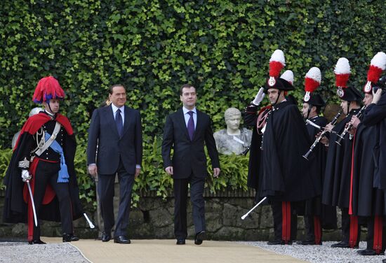 Dmitry Medvedev's visit to Italy